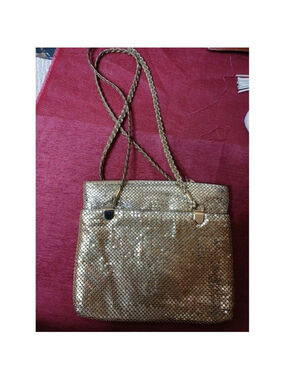 Y&S Vintage‎ Gold Mesh Shoulder Bag